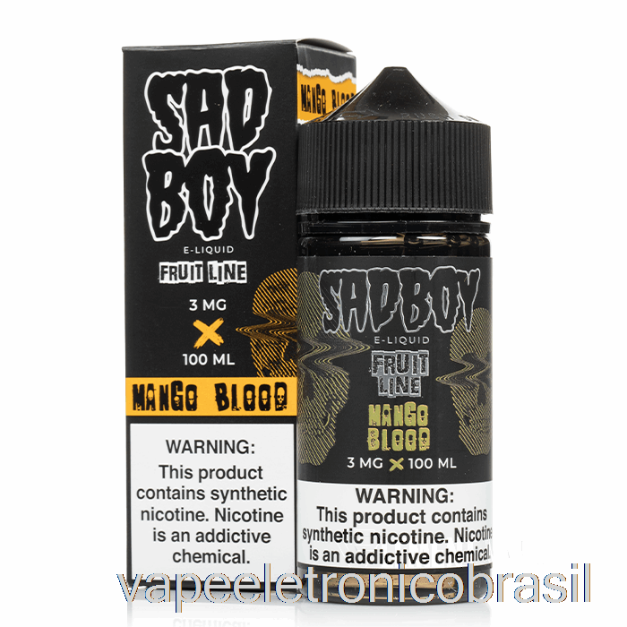 Vape Recarregável Manga Blood - Sadboy - 100ml 3mg